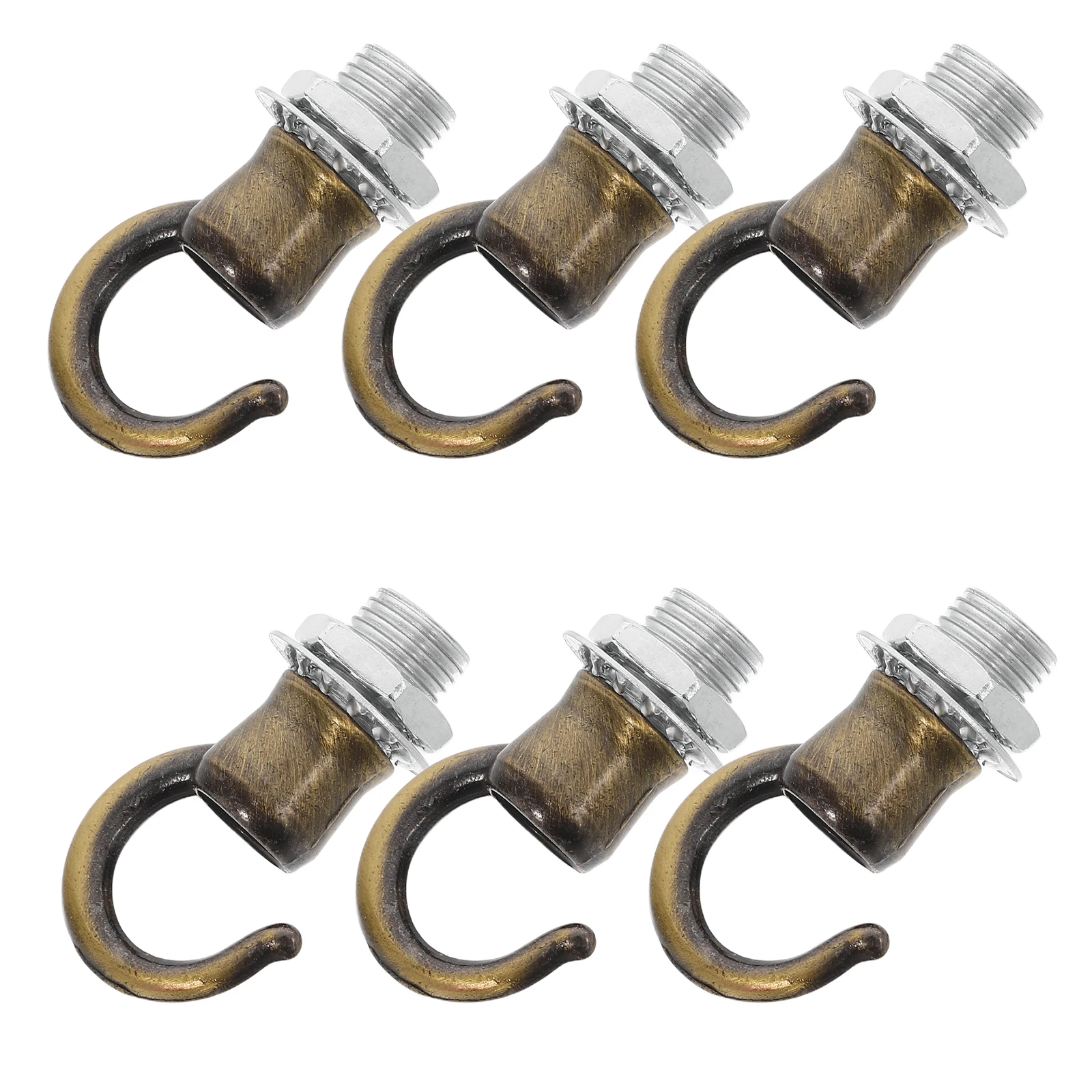 

6 Pcs Lighting Accessories Zinc Alloy Hooks for Hanging Lamps Lanterns Ceiling Fixtures Crystal Parts Hardware Supplies