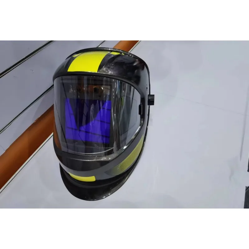 خوذة لحام يعتم أوتوماتيكية تعمل بالطاقة الشمسية بشاشة فيديو كبيرة