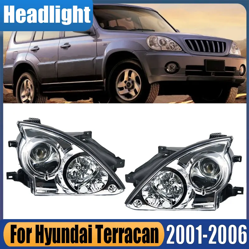 For Hyundai Terracan 2001 2002 2003 2004 2005 2006 Replacemnt Headlamp Driving Lamp DRL Running Light Front Headlight Assembly