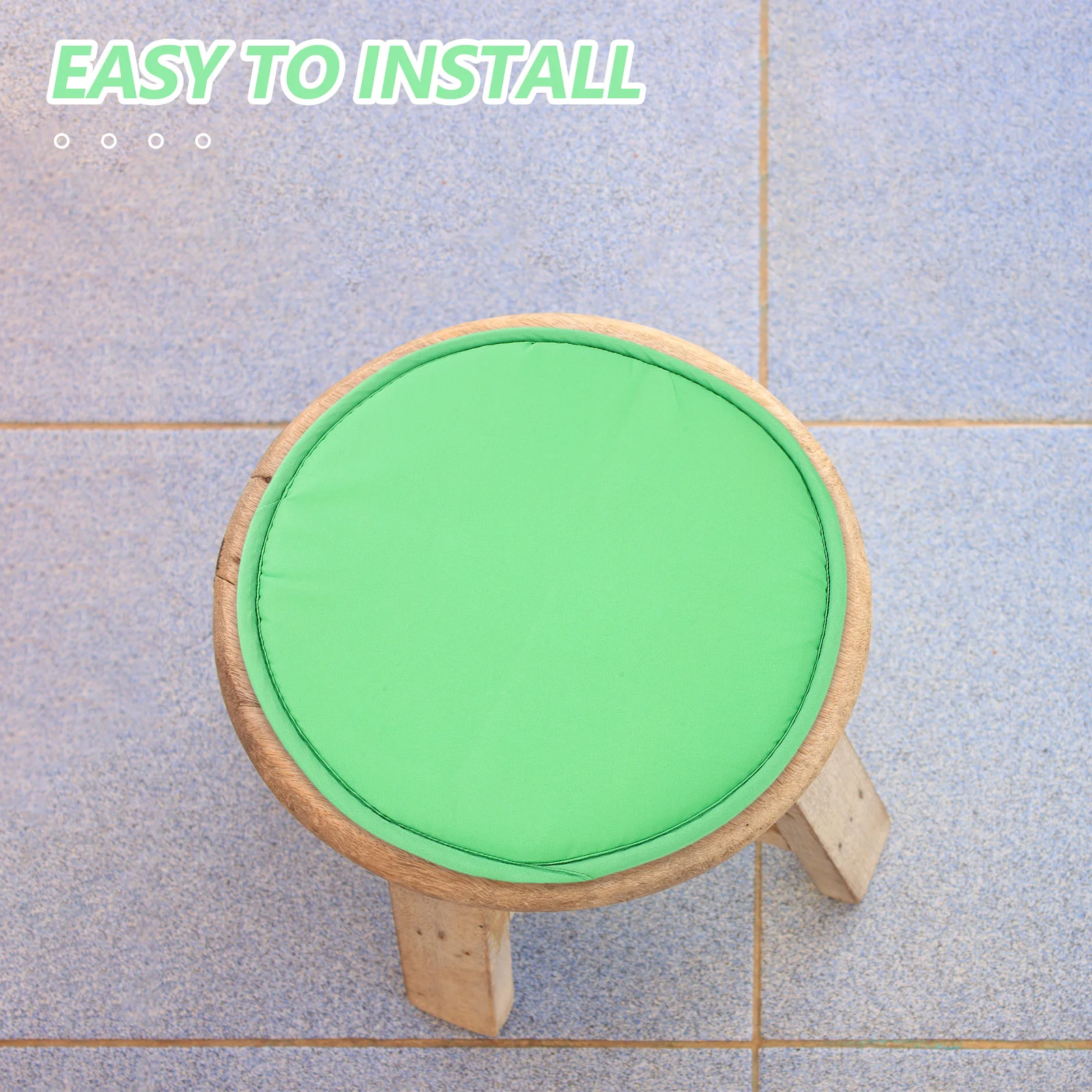 

1Pcs Green Round Shape Seat Cushion Diameter 30cm Thickened Sponge Cushion for Chair Dining Office Home School