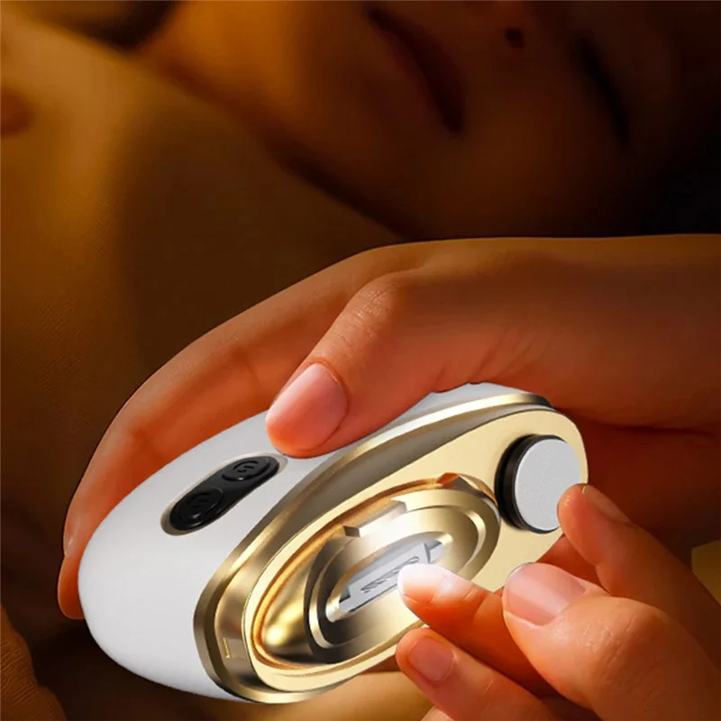 ABFY-Manicure الكهربائية مسمار المتقلب 2 في 1 مسمار المقص والملمع التلقائي الكبار للأطفال طفل مكافحة قرصة تصميم #6