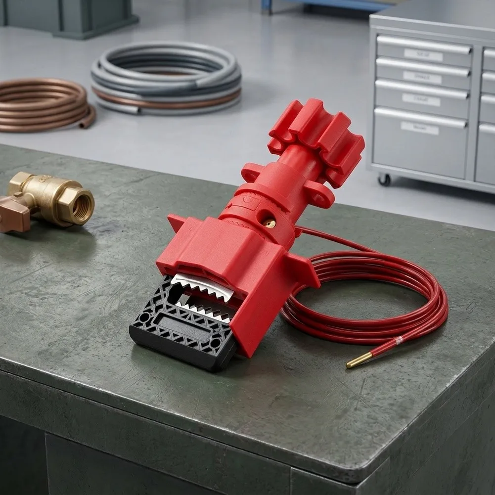 UV-03 Valve Lock for Gate Valves with 40mm Max Handle Width and 28mm Max Thickness Suitable for LOTO Procedures