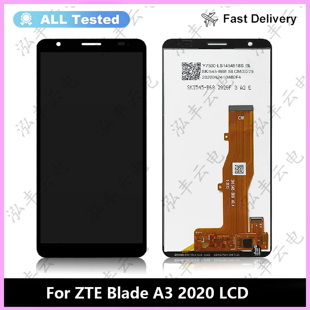 

NEW Tested Pantalla For ZTE Blade A3 2020 LCD Screen Display Touch Panel Digitizer Complete LCD ZTE A3 2020 Display