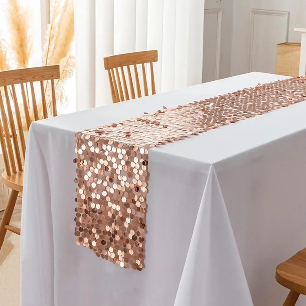 Sequin Modern Table Runners Glitter Sequin Table Runner Large Sequin Tablecloth Sparkling Table Cover Long Dinning Table Cover