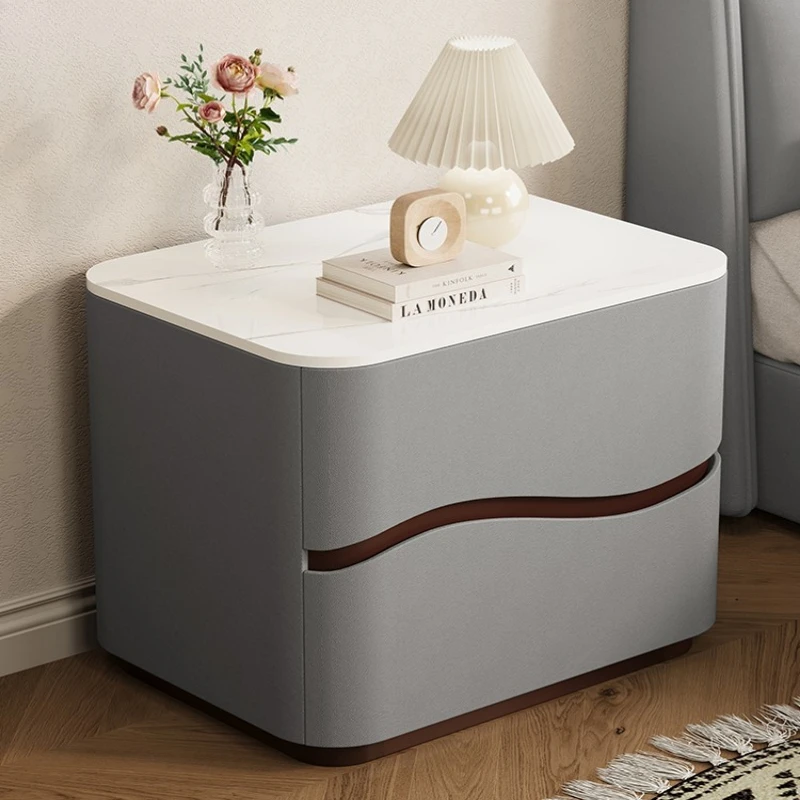 

New solid wood bedside table, modern and simple bedroom, bedside cabinet, storage cabinet mesitas de noche table de chevet 협탁