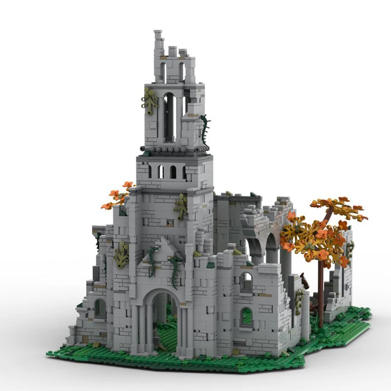 2401PCS game movie series Elded Ring MOC Modular medieval Church of Elleh model DIY creative ideas ChildToy Gift Building blocks