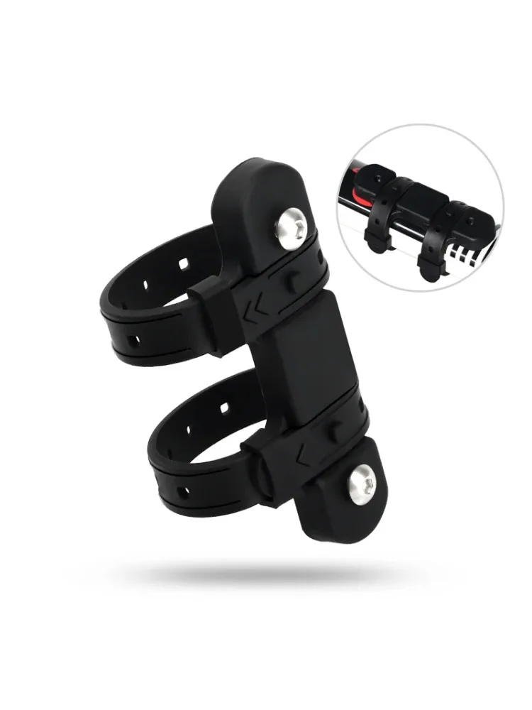 AliExpress NONE Bicycle Water Bottle Mount Adaptor Silicone Gel Bandage Kettle Cage Strap Seatpost Fork Frame Install Holder Adapter