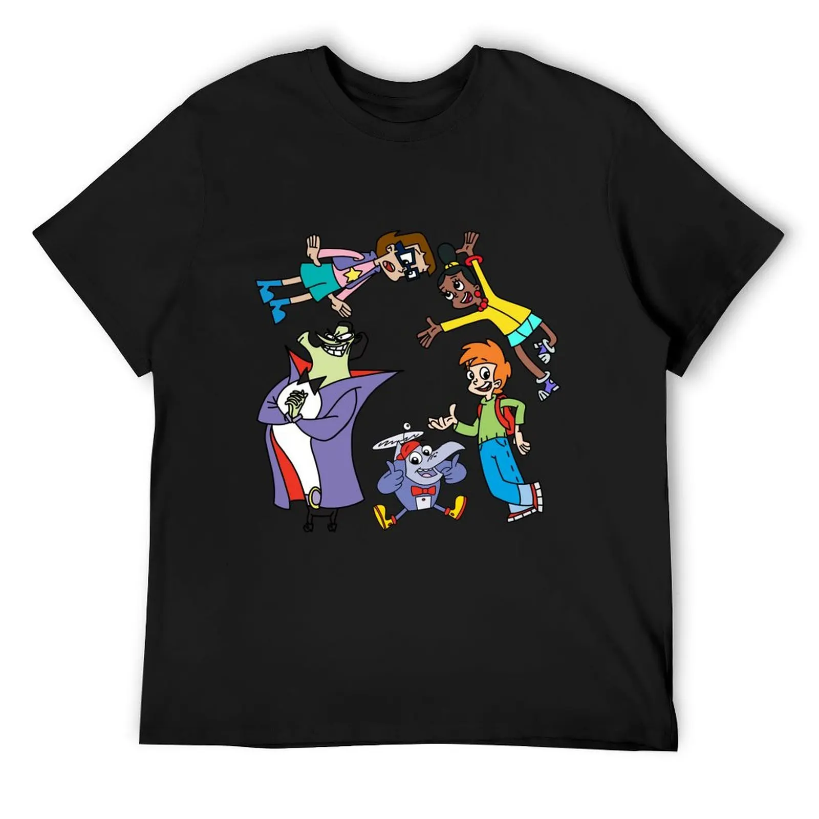 Cyberchase Digit, Hacker, Inez, Jackie, Matt Combo Set T-Shirt anime stuff heavyweight t shirts for men