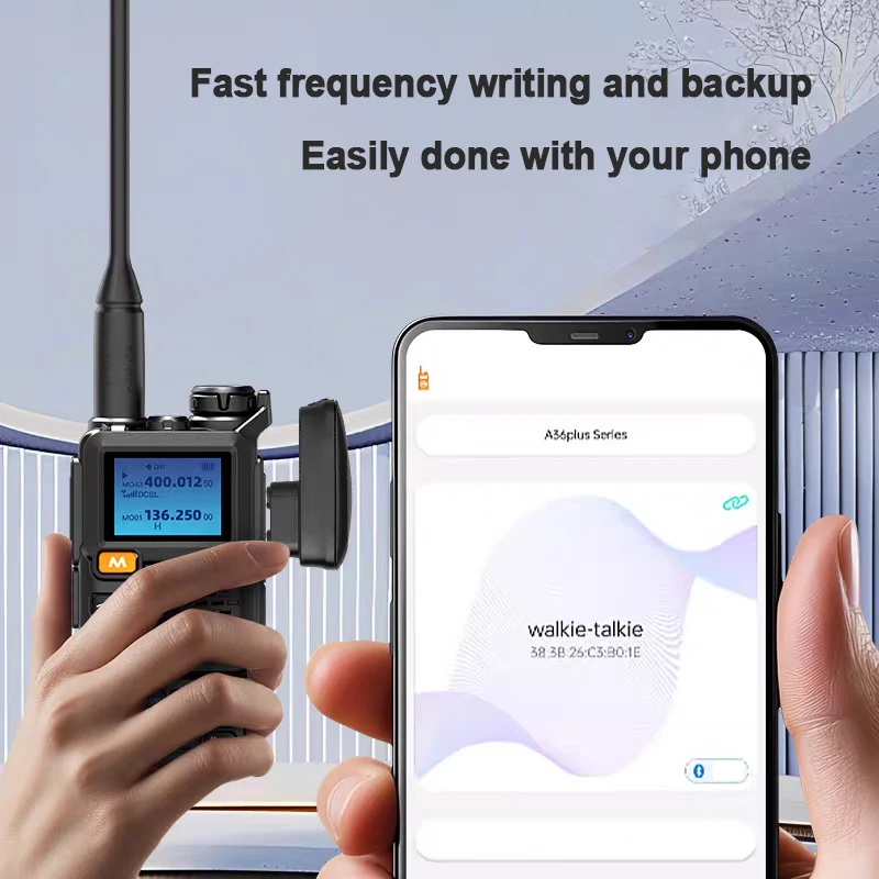 BAOFENG Walkie Talkie Wireless Bluetooth Programming Adapter Phone APP TYPE-C For UV-5R UV-32 UV-5RH Ham Two Way Radio Accessory view 4