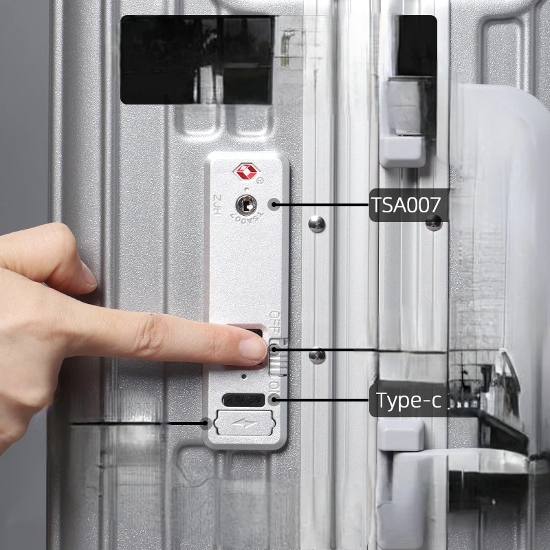 FIPILOCK Fingerprint TSA Lock Rechargeable Anti-theft for Suitcase Luggage Fixed Lock Accessories
