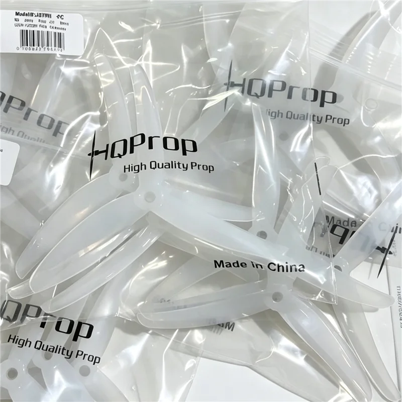 HQPROP 4937‑3 Juicy J37 3‑Blade Racing Prop Set, 6 Pairs 6CW 6CCW Random Color Polycarbonate Props for FPV Quad