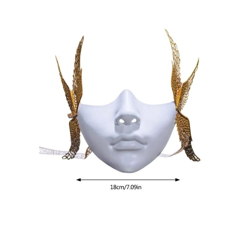 652F Mặt nạ cơ bản Mask Mask Mask Mặt nạ nửa mặt cho nữ Halloween nam Halloween