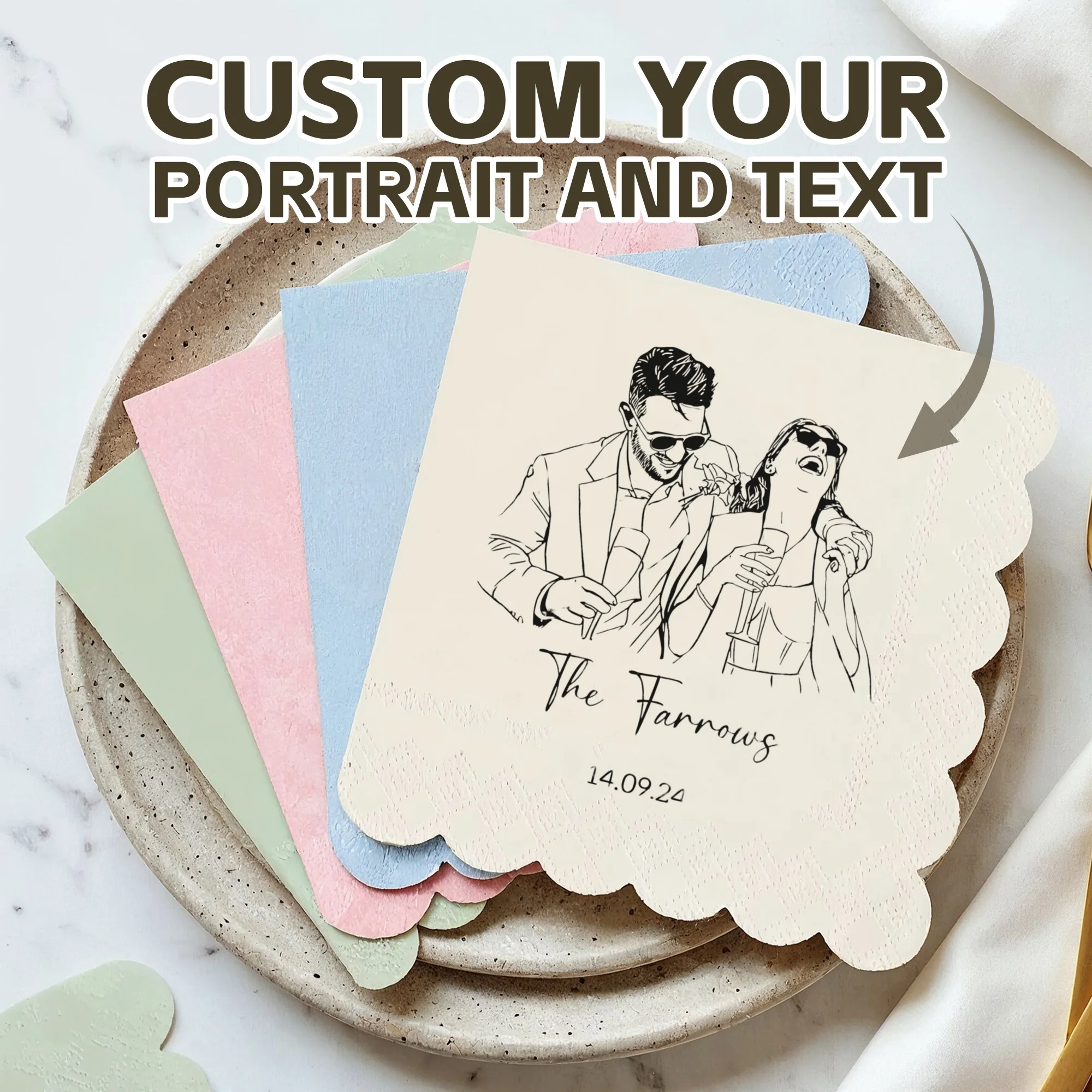 custom-napkins-sage-scalloped-personalized-wedding-napkins-disposable-table-decor-sketch-photo-for-bridal-shower-engagement