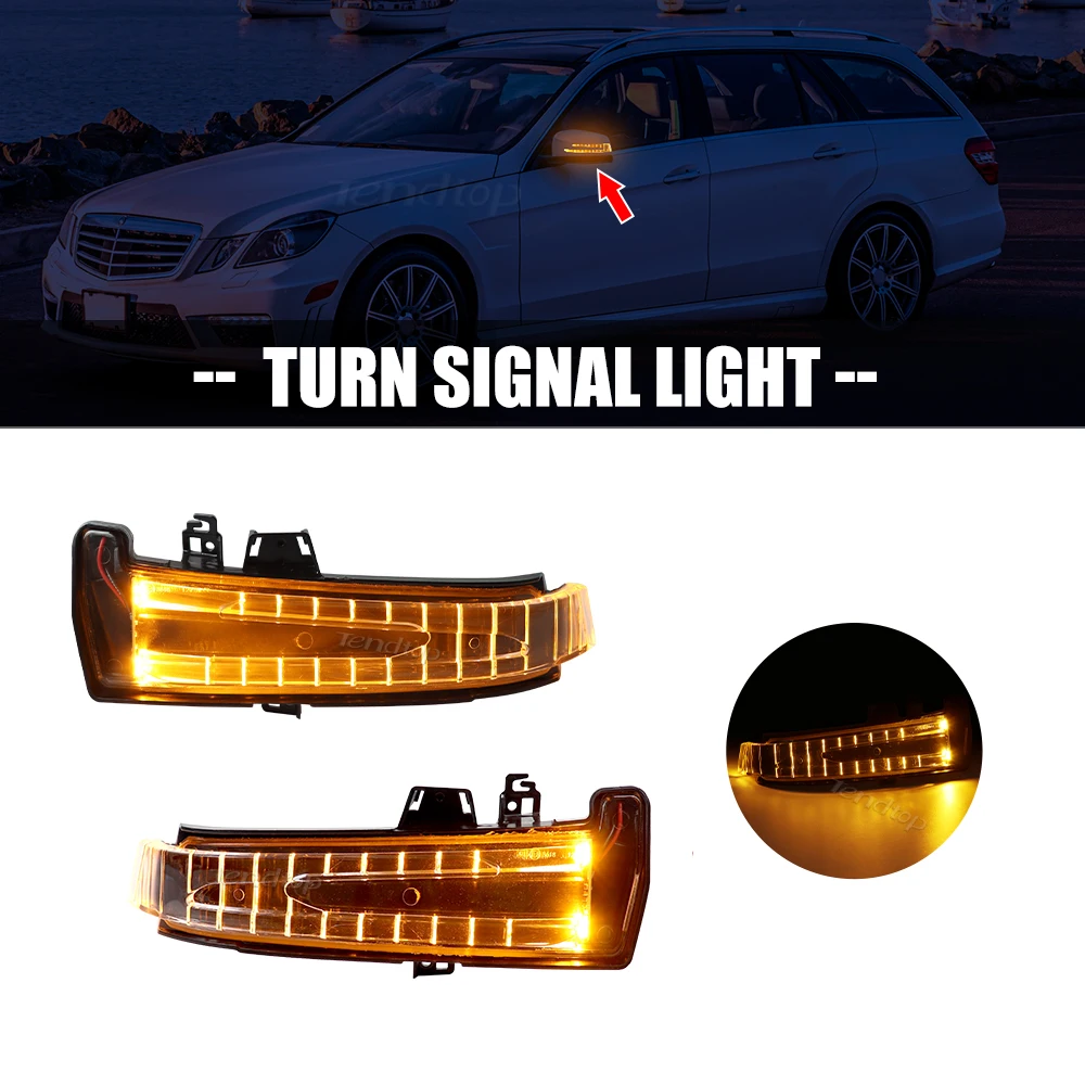 Rear View Mirror Turn Signal Light Side Marker Indicator For Mercedes-Benz W221 W212 W204 W176 W246 X156 C204 C117 X117