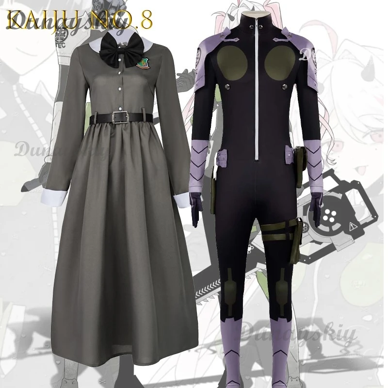 

AKaiju No.8 Hosaka Soshiro Cosplay Black Team Uniform Anime Character Roleplay Outfit Halloween Party
