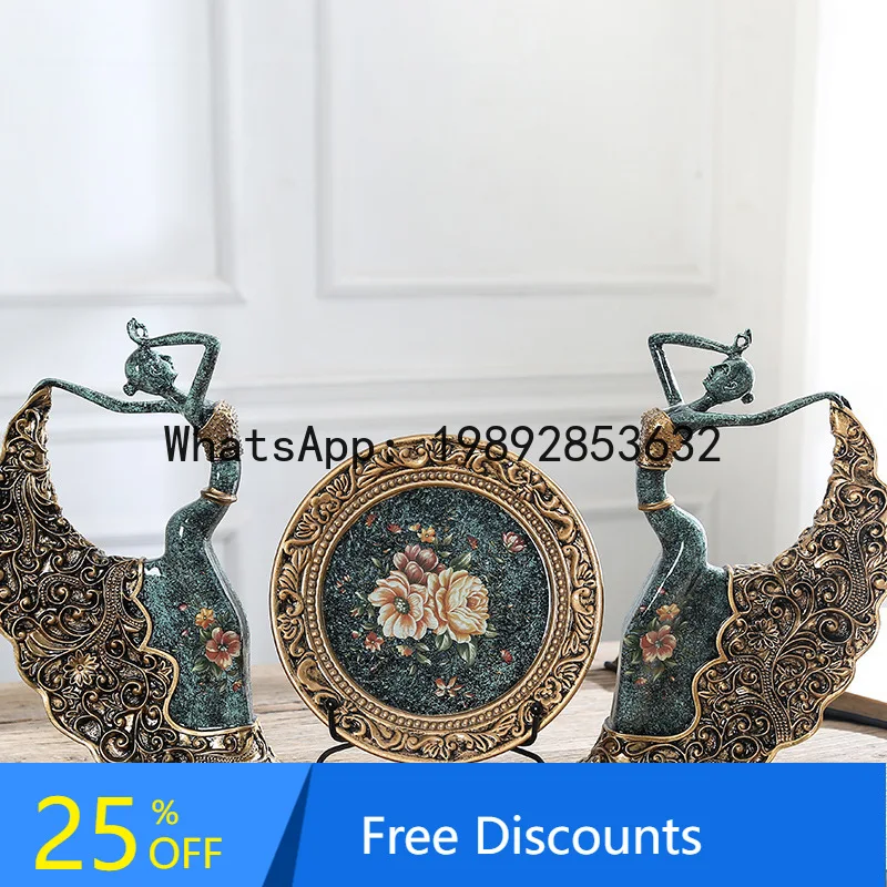 

YFY Simple Creative Home Wine Cabinet Decoration Ornament Living Room Fashion Dancer Resin Craft