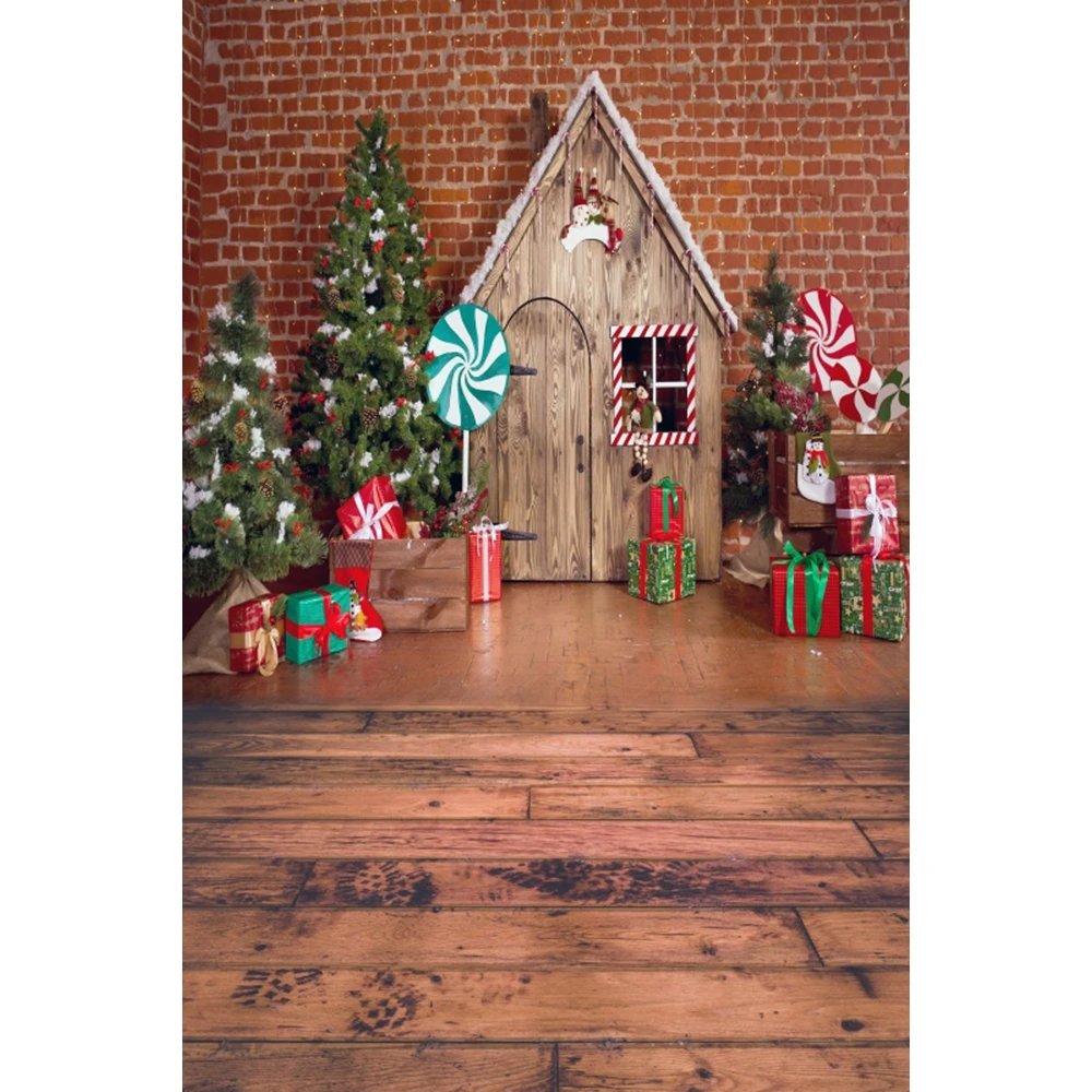 2024 Christmas Backdrop for Photography Xmas Tree Gifts Santa Fireplace Winter Snow Family Party Baby Photocall Background Decor