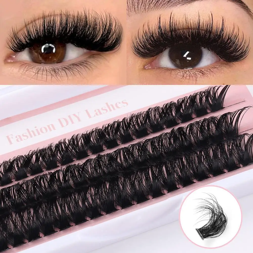 DIY Segmented False Eyelashe Individual Cluster Makeup Tools Lashes Natural Individual Lash Fluffy Lightweight False Eyelashes