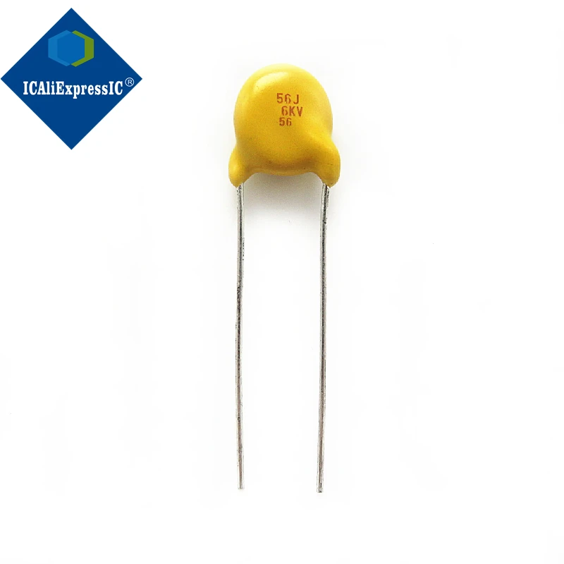 5piece High voltage ceramic capacitor 6KV 56J 56P 6000V 56P can be replaced by P 6KV 47P