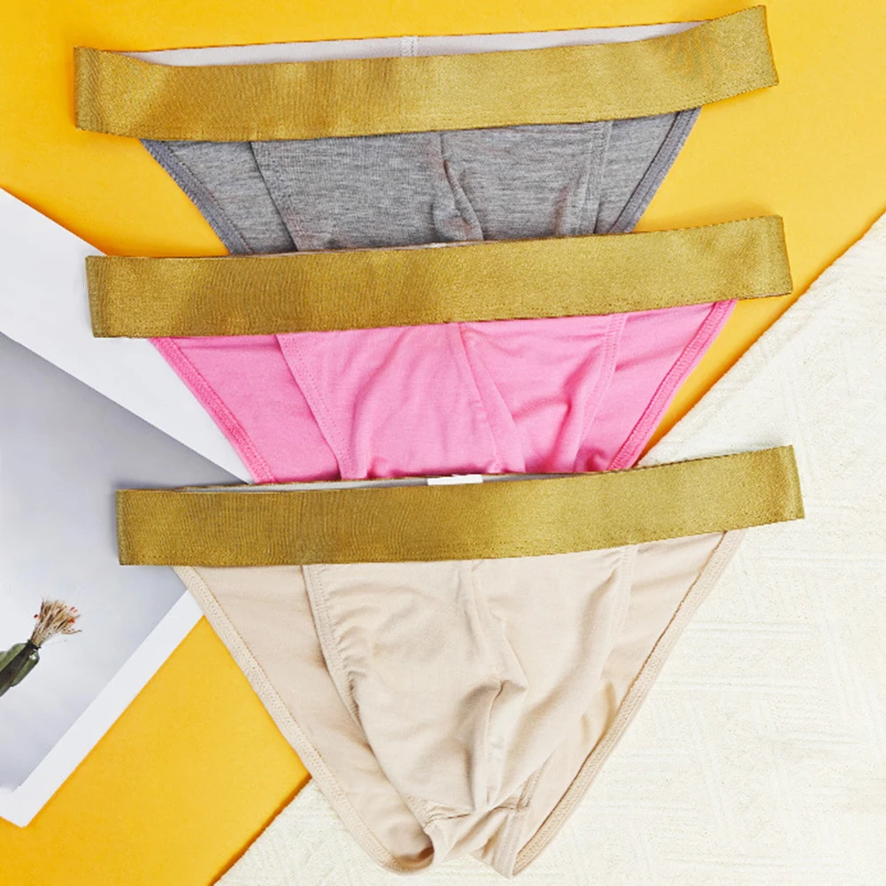 للاستخدام اليومي XL ملابس داخلية جيدة التهوية سراويل منخفضة الخصر النمط الكلاسيكي مزيج القطن حالة جديدة نمط الصلبة #6