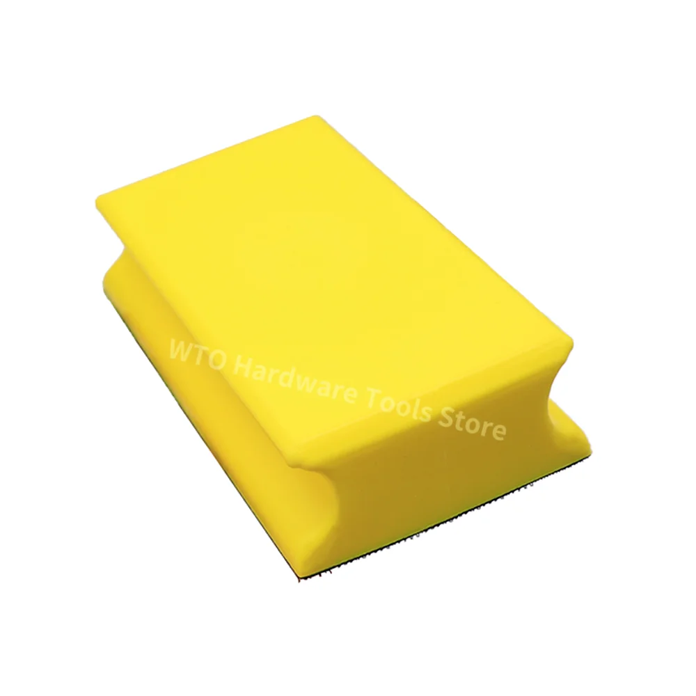 

1PC 70 x 120mm Hand Sanding Block Rectangle Hook Backing PU Foam Sanding Pad for Hook and Loop Abrasives Sandpaper Sanding Discs