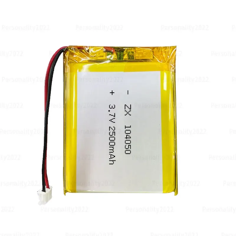 104050 Battery 2500mAh 3.7V Lipo Polymer Lithium Batteries for Smart Curtains GPS LED Light Remote Control Rechargeable Cell