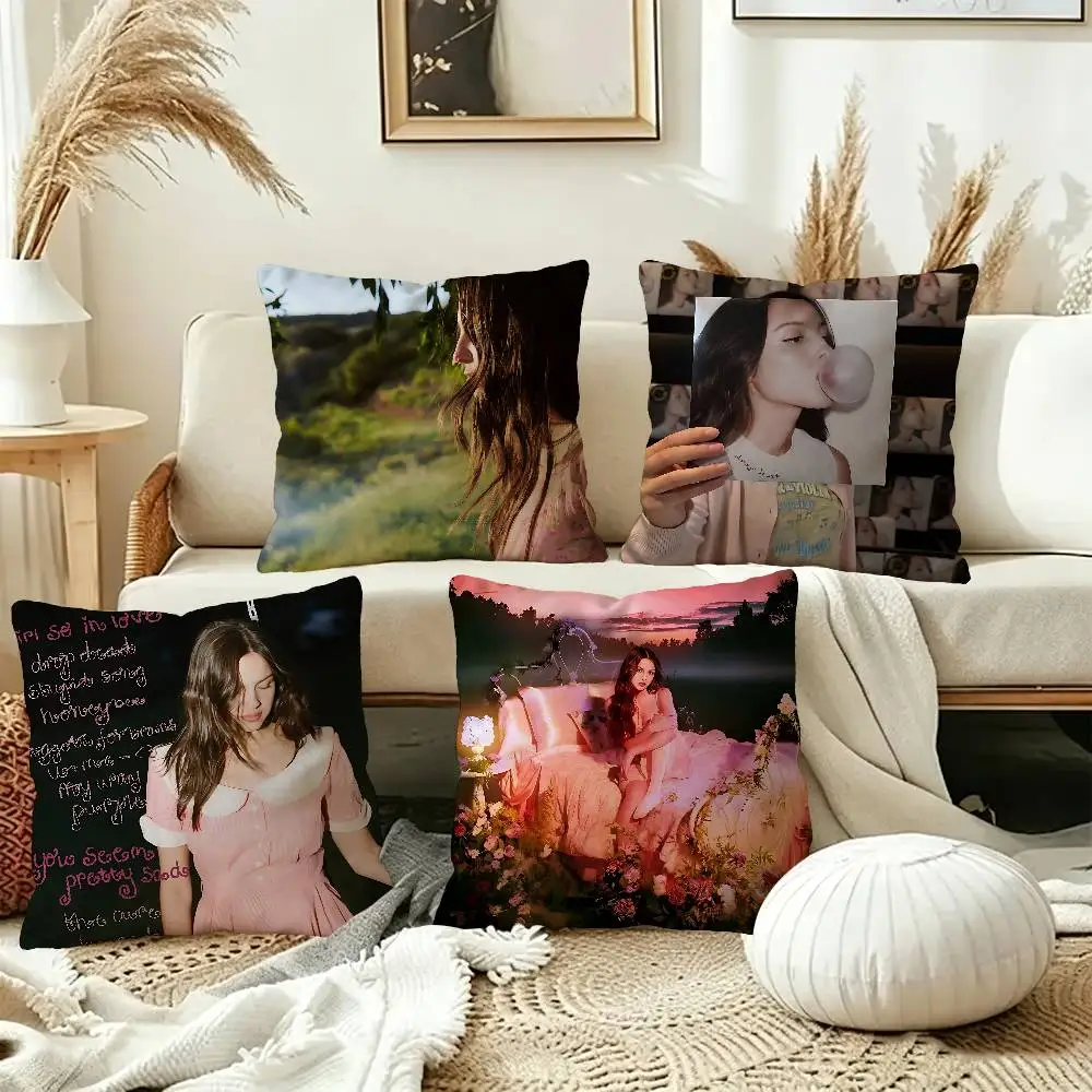 Singer O-Olivias Cool R-Rodrigos Personalized Pillow Dust Cover Bedroom Kids Party Decoration Pillowcase Birthday Children Gift
