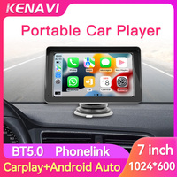 7 inch Portable HD Car MP5 Smart Player Wireless Carplay Android Auto Car-Mounted Multimedia Player For Universal BT FM Receiver