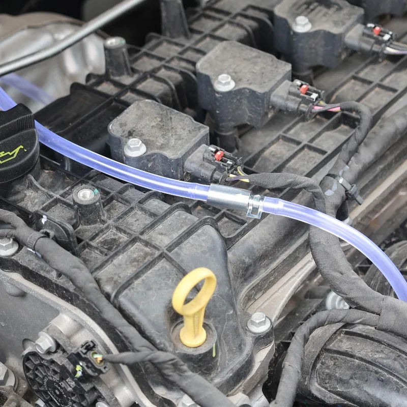 Motorcycle Brake Bleeder Kit with Nozzle Cap & Clamp Brake Bleeder Hose One Way Check Valve Tube Bleeding Accessories