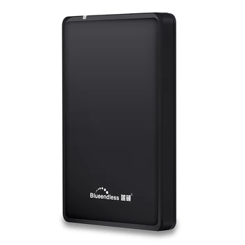 Blueendless 데스크탑 노트북 PC 하드 드라이브용 휴대용 외장 하드 드라이브, 울트라 슬림 HDD, USB 3.0, 2.5 인치, 500GB 
