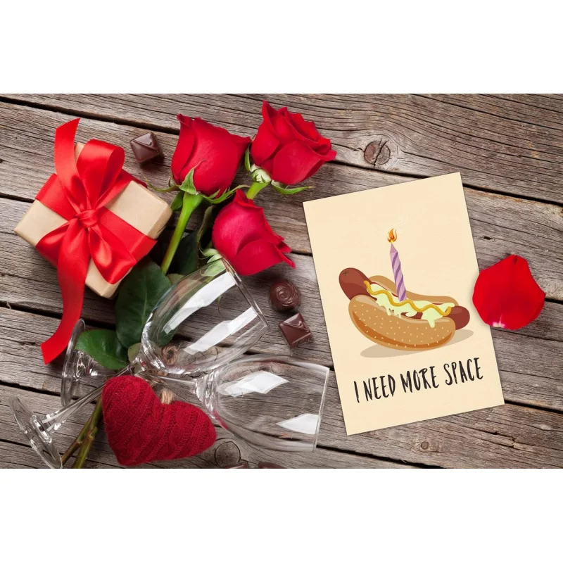 Tarjeta de aniversario divertida marido novio, 4x6 cumpleaños travieso del día de San Valentín con sobre, esposa, Boyfrie