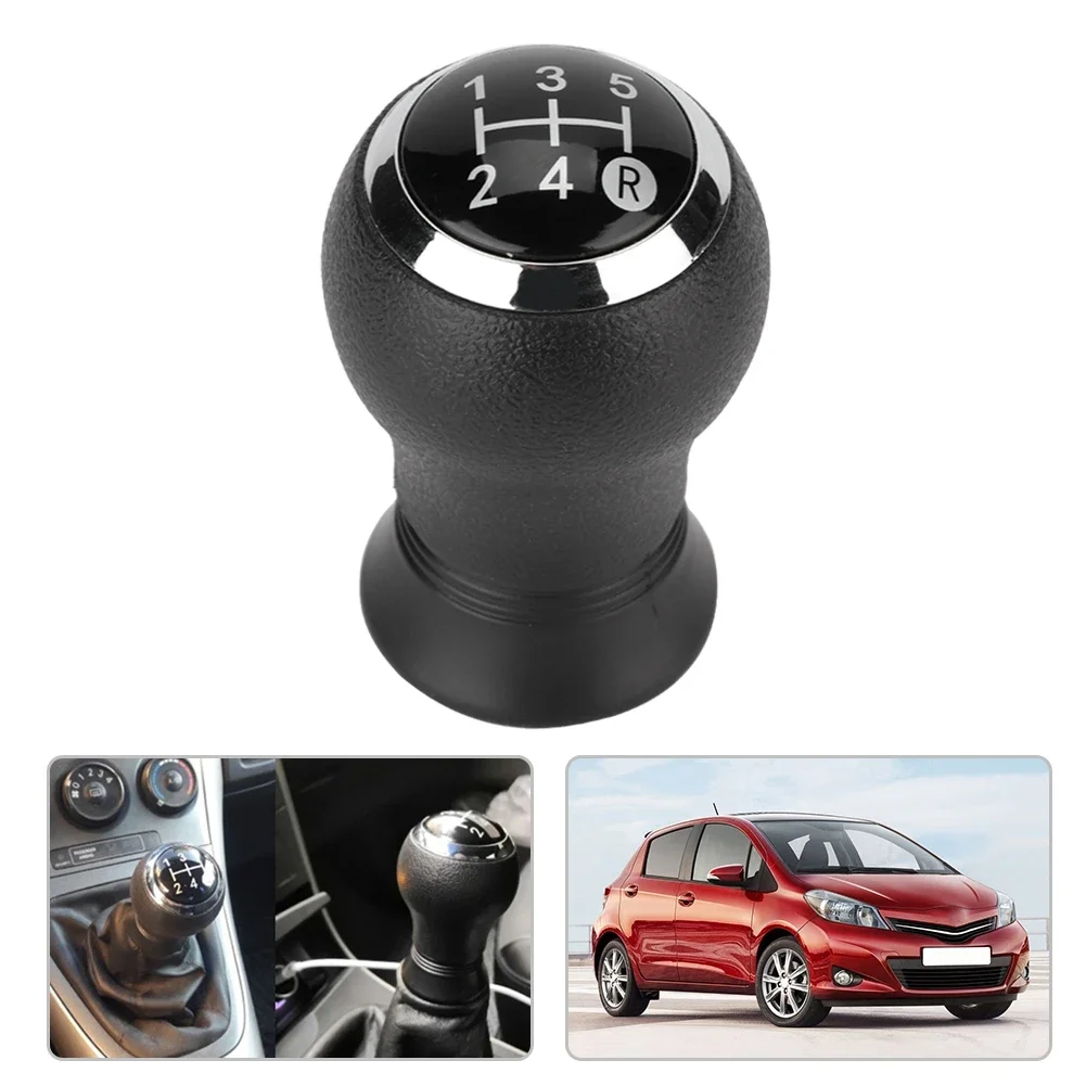 Car Modification 5 Speed Gear Shift Knob Head For Toyota Yaris 2005-2010