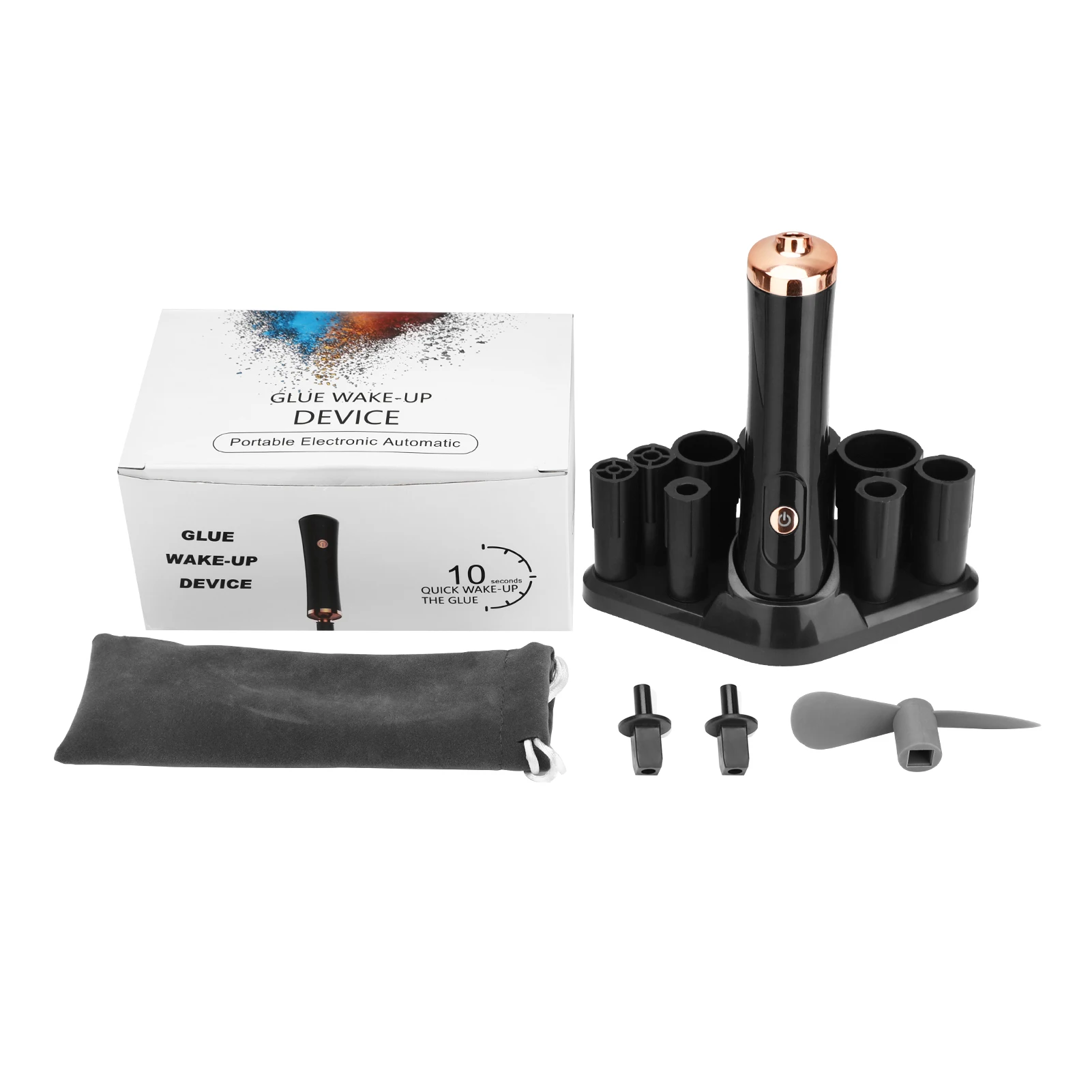 1 Set Eyelash Glue Shaker Electric Wake-up Tools for Nail Polish Tattoo Ink Liquid Shaking Machine Eyelash Glue Makeup Device
