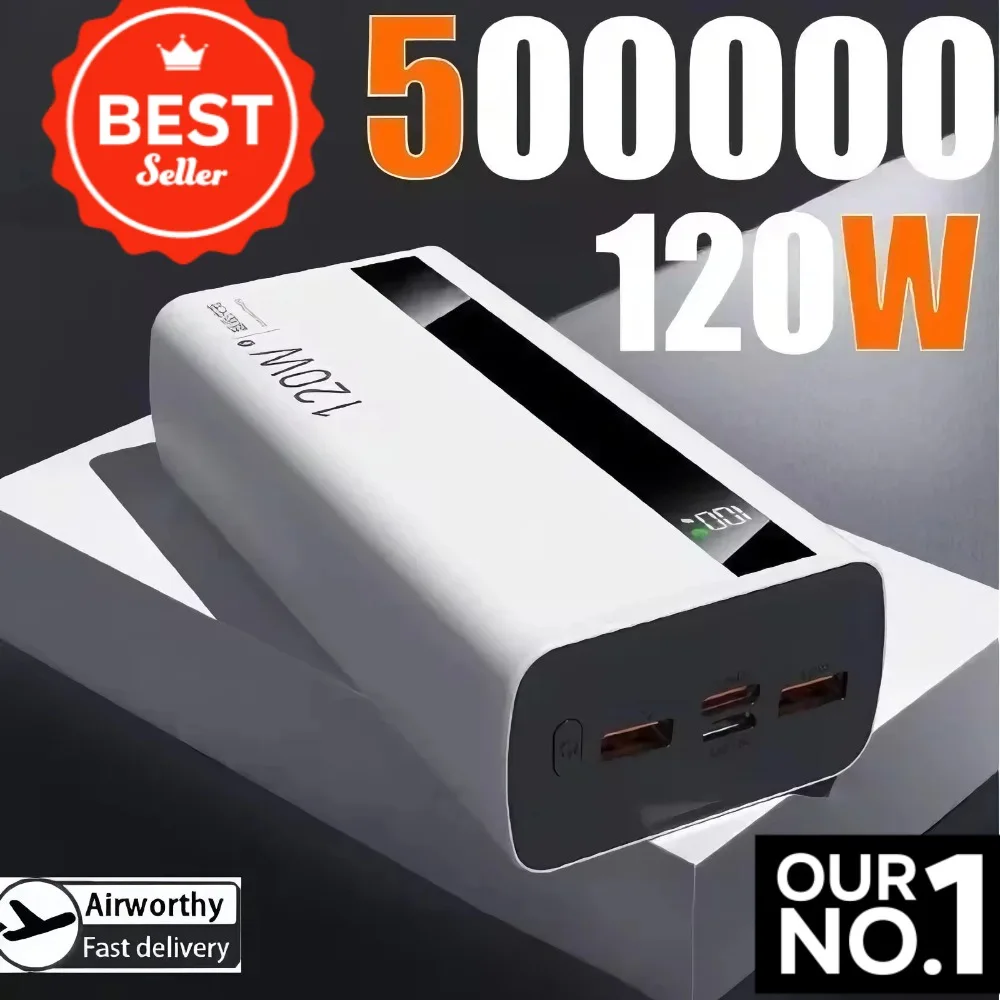2027 New 20000mAh 120W Super Fast Charging PowerBank Portable External Battery Powerbank for IPhone Huawei Oppo Samsung