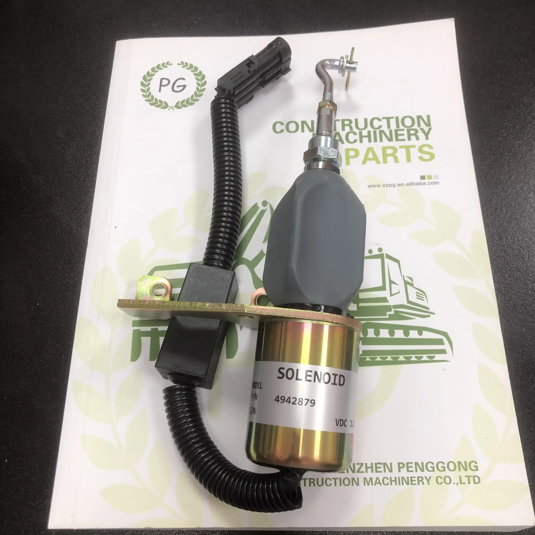 For 12 Volt Fuel Shutoff Solenoid for Cummins 6BT 6BTA 5.9L 4BT 4BTA 4942879