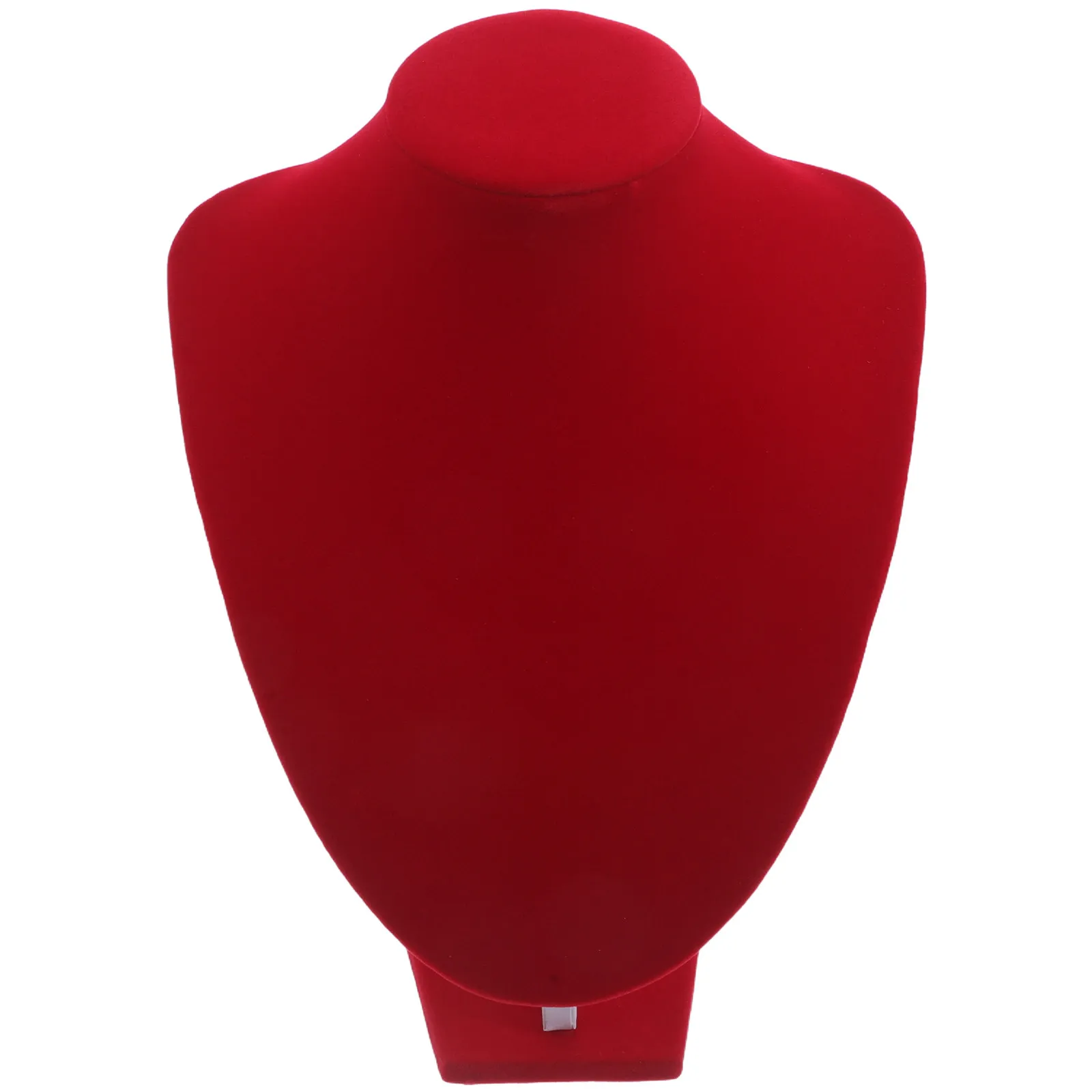 

Элегантная подставка-бюст для демонстрации красных ожерелий, органайзер для ювелирных изделий для свадебных фотосессий, розничных магазинов, демонстрации кулонов и цепочек