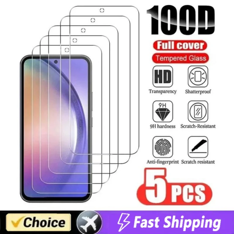 

5Pcs Tempered Glass for Xiaomi Mi 13T 12T 10T 9T 11T Pro Screen Protector for Redmi Note 13 12 11 10 9 8 Pro 9S 10S 11S 9A Glass