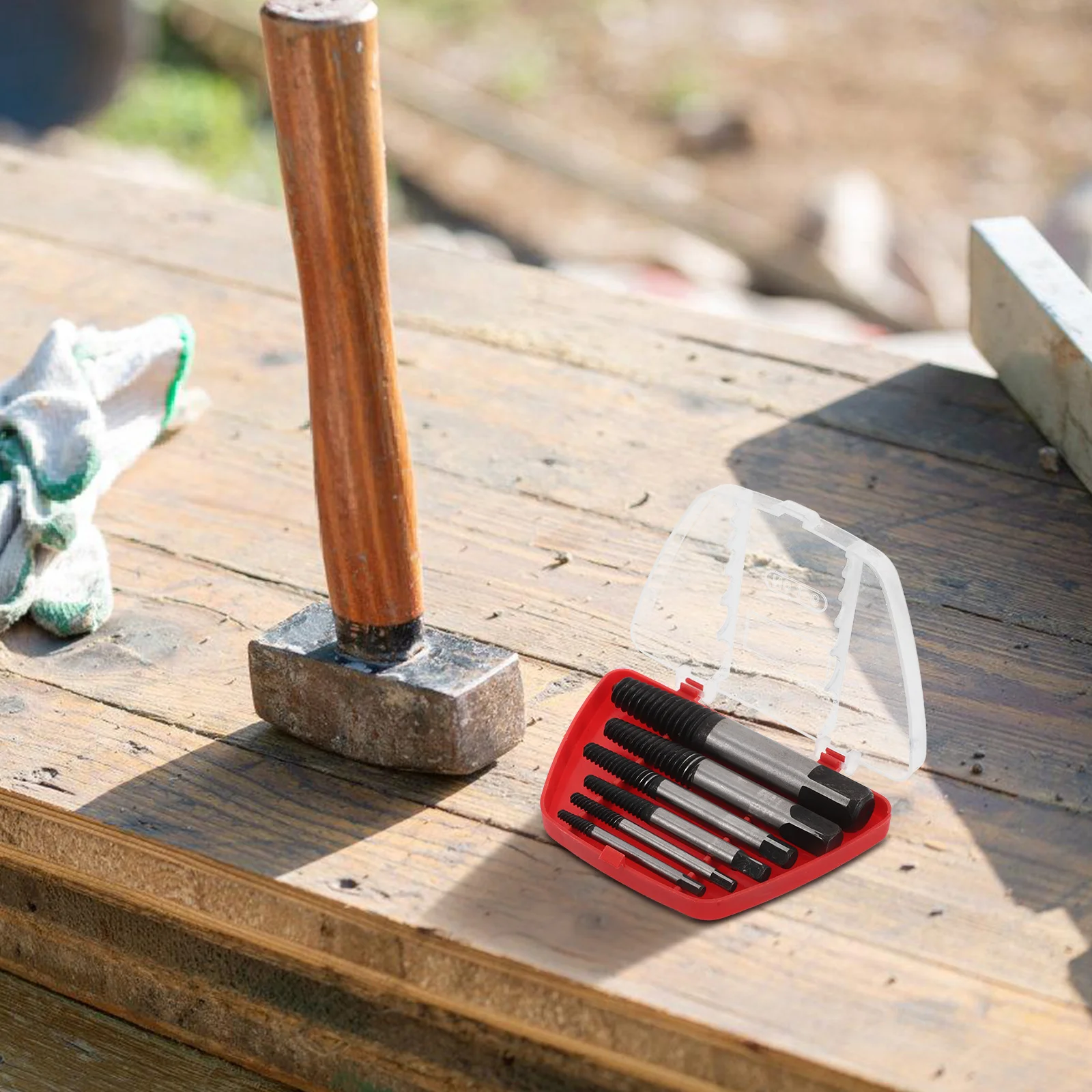 6pcs Extractor Set Heavy Duty Broken Bolt Remover Stripped Screw Removal Tool Mini Screw Cap Extractor For Multi Material