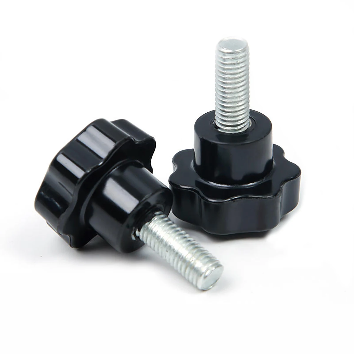 Head Diameter 25mm M4 M5 M6 Star Shaped Plum Blossom Clamping Screw Hand Twisted Knob Bolt Plastic Hand Twisted Screws