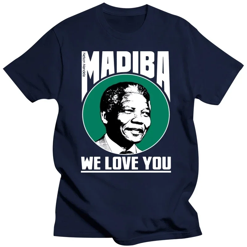 T-shirt men O-neck hot sale NELSON MANDELA Tribute men's t shirt men summer male cotton tee-shirt bigger size