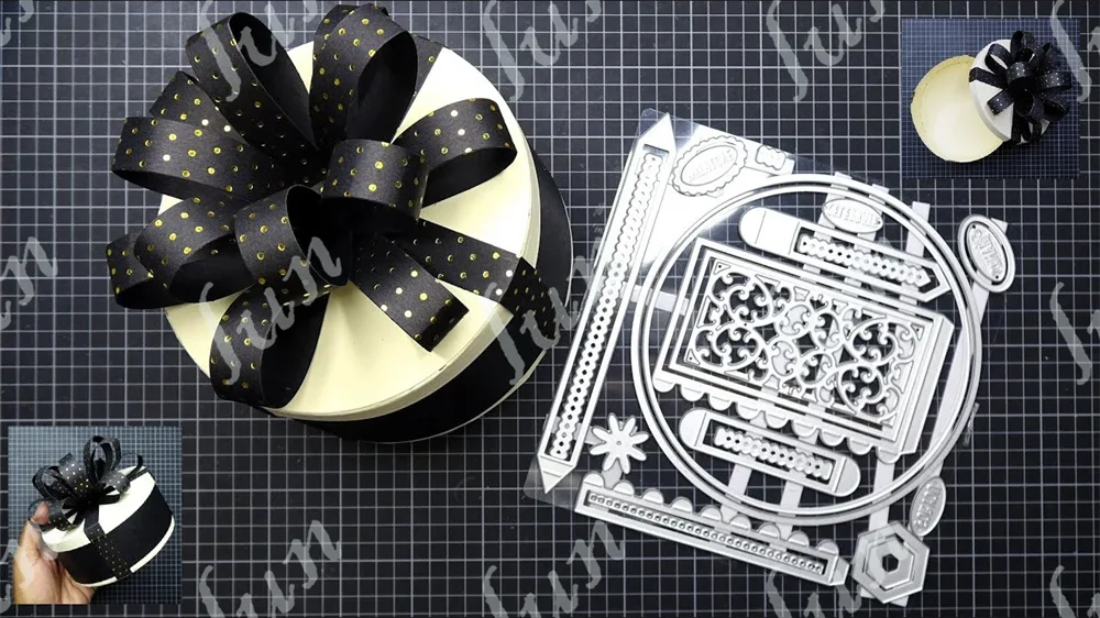 2024 New Hat Box Die Cut Metal Cutting Dies DIY Scrapbooking Album Make Paper Card Embossing Stencils Template