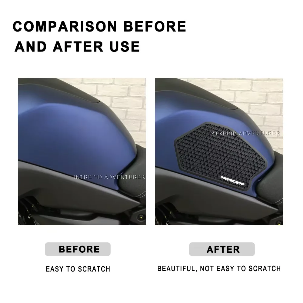 

Motorcycle Non-slip Side Fuel Tank Stickers Waterproof Pad Rubber Sticker For Yamaha TRACER700 Tracer 7 GT 2020 20