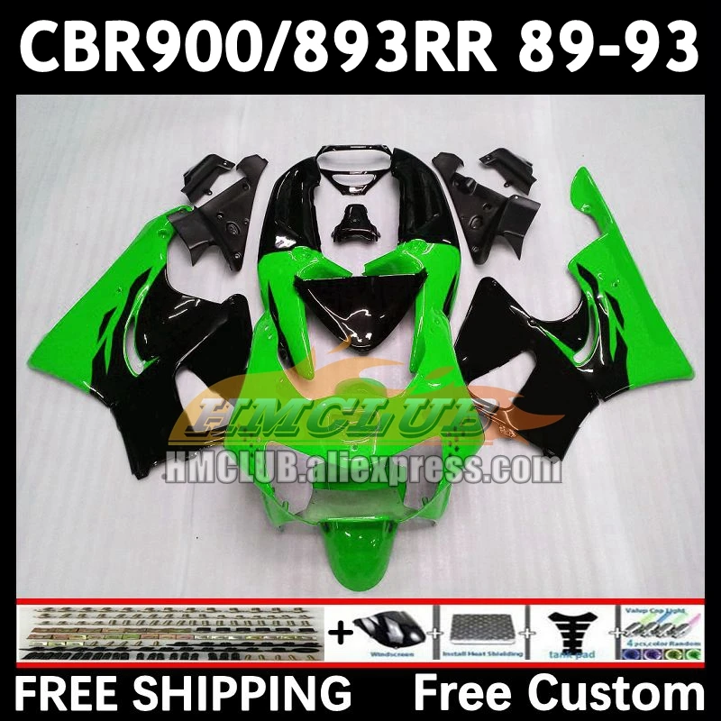 Fairing For HONDA CBR 893RR green black CBR900RR CBR900 CBR893 RR 71No.127 CBR893RR 89 90 91 92 93 1989 1990 1991 1992 1993 Body