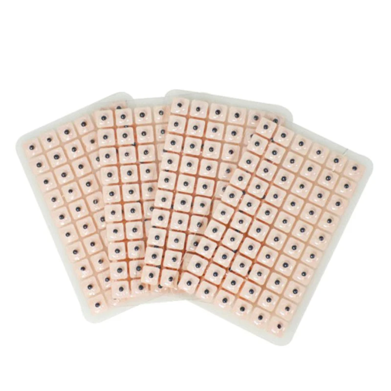 600Pcs Cowherb Seed Ear Stickers Auriculotherapy Acupuncture Massage Therapy Dredge Body Meridians Improve Vision Treat Insomnia