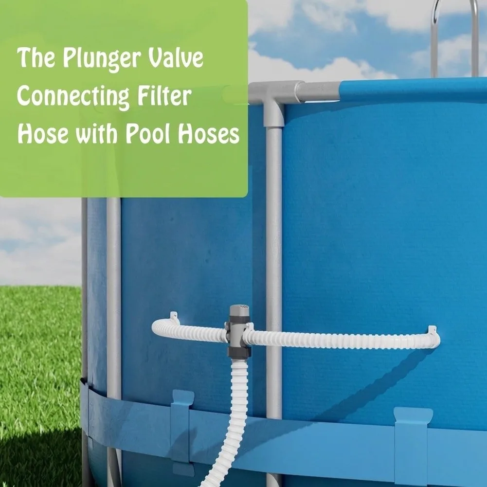 Pool Hose Plunger Valve Dual Split Design Reduce Pump Suction For Vacuuming Above Ground Swimming Pool Accessory