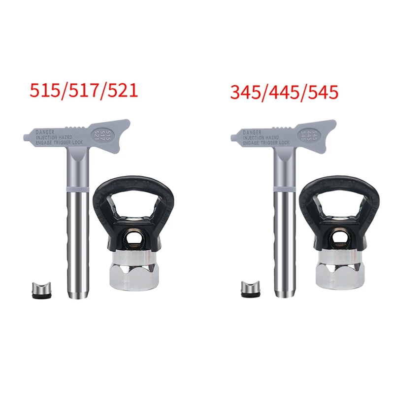 3 In 1 Double Sided Sprayer Nozzle Airless Sprayer Sprayer Parts For Home Building Deck Or Fence 345/445/545 Durable