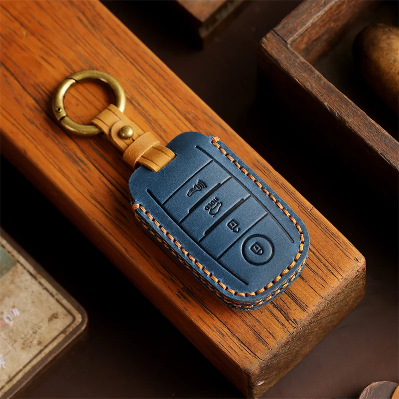 Leather Keychain For Car Keys Case Accessories For KIA Sportage K3 Ceed Rio 4 Cerato KX3 K4 K5 Sorento Optima Picanto Rio 5