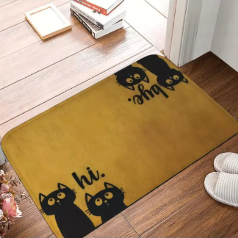 

Коврик для двери с милым котенком, официальный Хэллоуин, детская гостиная и кухня, спальня, нескользящий коврик, ковер, украшение для дома, Хэллоуин