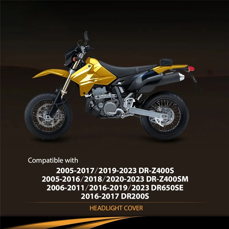 

Dependable-For SUZUKI 51811-29F50-019 HEADLIGHT COVER FIT For DR-Z400S DRZ400SM DR200S DR650SE Motorcycle