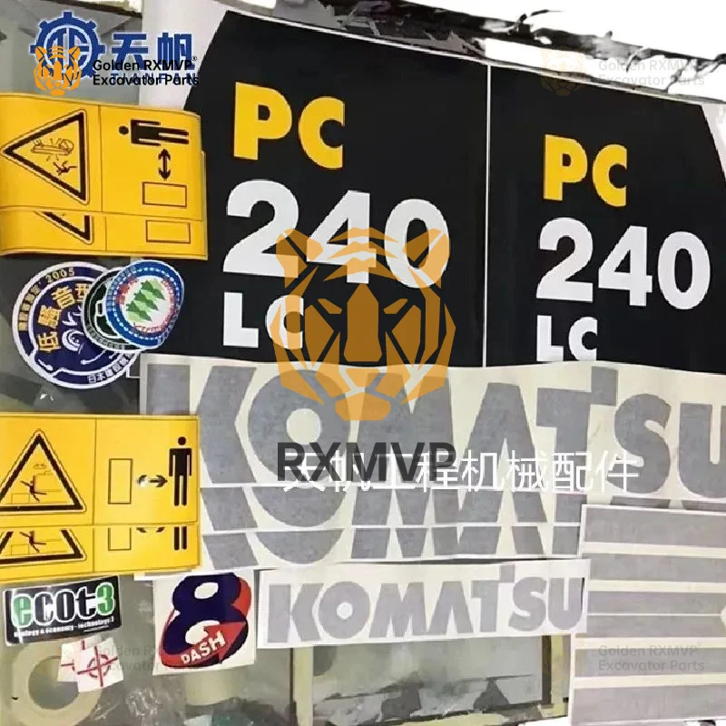 For Komatsu PC Sticker60 70 200 210 220 240 270 8film For The Whole Car Logo Excavator